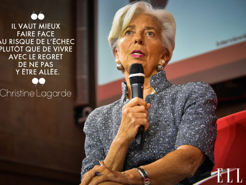 Christine Lagarde at ELLE Active! Paris 2019